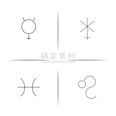 轮廓,直的,星座,计算机图标,图像,矢量,双鱼座,石洞壁画,标志,朱诺号