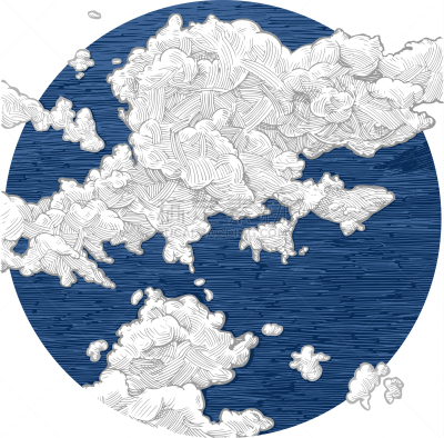 天空,动物手,云景,云,天气,气象学,暴风雨,绘制,复古,剪影