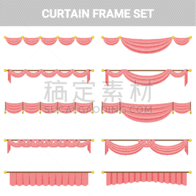 华丽的,窗帘,边框,材料,贺卡,纺织品,华贵,垂坠,绘画插图,壁架
