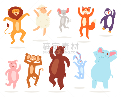 狮子,动物,舞蹈,模仿动物,性格,猴子,可爱的,野生动物,狗,象