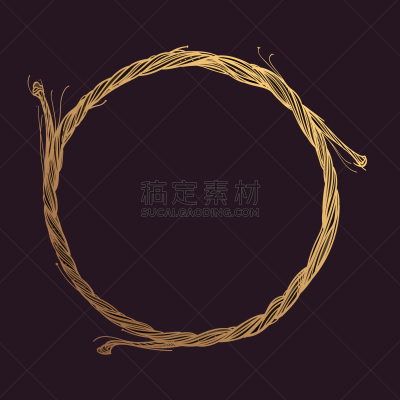 华丽的,枝,圆形,金色,边框,自然,柳条,梦符咒,做,装饰