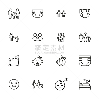 符号,儿童,线条,溢价,可爱的,泰迪熊,尿布,食品,喂养,爱