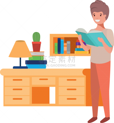 男孩,书,学生,手,世界读书日,书店,儿童,童年,草图,读书