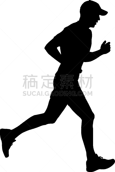 白色,短跑,男人,通道地毯,黑色,慢跑,迅速,剪影,训练