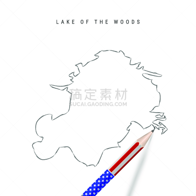 铅笔,伍兹湖,轮廓,矢量,铅笔画,一个物体,肖像,明尼苏达,三维图形,削尖