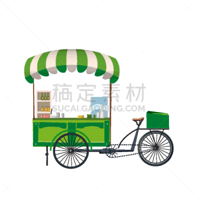 货摊,组物体,街头食品,餐馆,手推车,饮料,华丽的,商务,咖啡