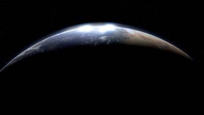 来自太空的行星地球