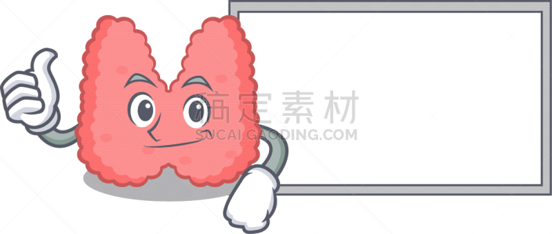 厚木板,性格,甲状腺,卡通,翘起大拇指,生物学,可爱的,健康保健,房屋建设