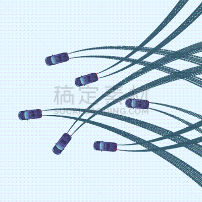 汽车,轮胎印,夜晚,蓝色,人造的,概念,智慧,监视,协助