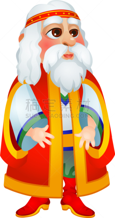 分离着色,时尚,老年人,老年男人,衣服,白色,传统,国内著名景点,红色,乡村