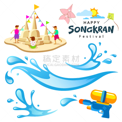 泰国,标志,泼水节,旅行者,人,夏天,蓝色,愉悦,想法,日落