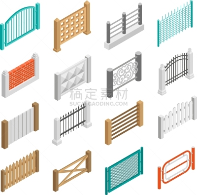 网栅栏,国际著名景点,字体,华丽的,图像,边界,建筑业,矢量,街道,收集