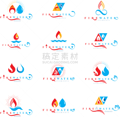 火,水,多样,抽象,天气,热,清新,大篝火,流动