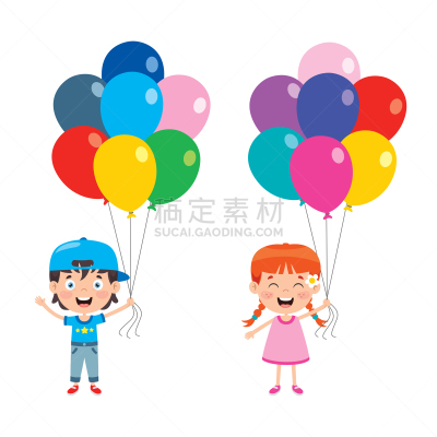 多色的,气球,事件,贺卡,玩具,传统节日,虚拟角色,拿着,装饰,问候