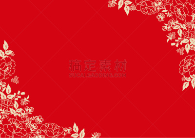 绘画插图,式样,矢量,边框,棉,华丽的,纺织品,简单,牡丹树,中国