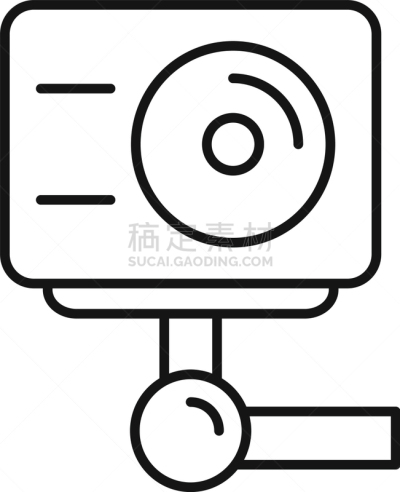 轮廓,动作,相机,高雅,计算机图标,GoPro,白色,黑色,格子,直的