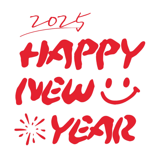 你好2025新年元旦祝福手写文字预览效果