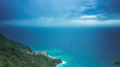 Manarola Cinque Terre从上方延时