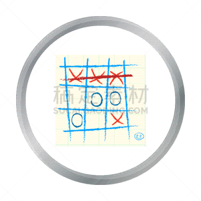 井字游戏,式样,分离着色,白色,概念,策略,图像,矢量,休闲,获胜