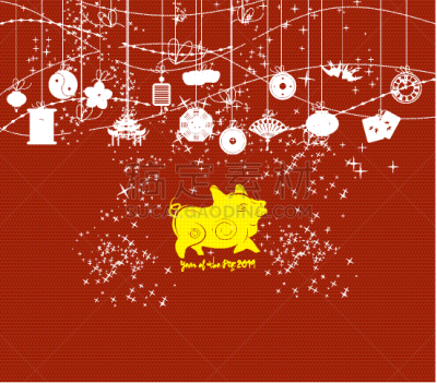 式样,背景聚焦,贺卡,春节,传统,中间,樱桃,模板,问候