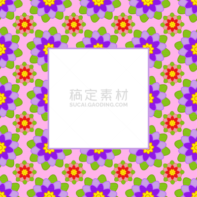 正方形,边框,分离着色,红色,花粉,花朵,植物群,花瓣,叶子,花