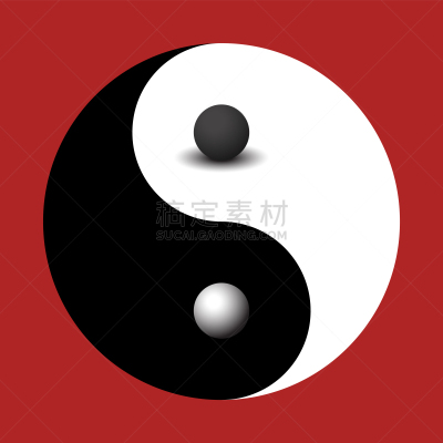 球体,阴阳符,三维图形,黑白图片,分离着色,白色,平衡,全球通讯