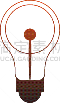 红色,电灯泡,线条,图标,活力,创造力,效率,点燃,关闭,想象