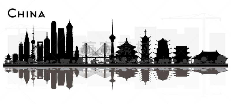 城市天际线,黑白图片,城市,沈阳,名声,重庆,旅行者,剪影
