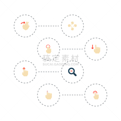 符号,扁平化设计,白色,触摸屏,红色,奶油,布置,收集,联系,设计