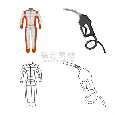 汽车,图标集,分离着色,制服,赛车运动,盔甲服,摩托车赛,设计,收集
