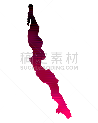坦噶尼喀湖,紫色,粉色,图像,矢量,分离着色,湖,旅行