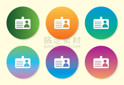 计算机图标,色彩渐变,数字6,安全,塑胶,证章,胸卡,绘画插图,印度
