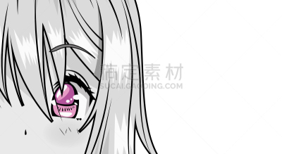 人的脸部,日本漫画风格,单色调,青年女人,性格,可爱的,肖像,公主,女人,小的