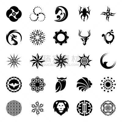 固体,曼荼罗,狮子,动物,几何学,绘画插图,圆形,充满的,雕刻术,符号
