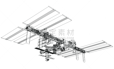 太空船,轮廓,矢量,未来,空间站,几何形状,蓝图,技术,火箭,车站