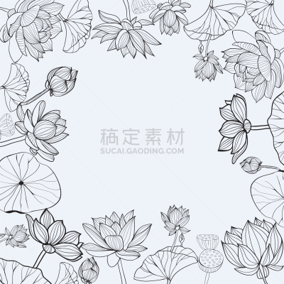 边框,动物手,分离着色,白色,自然,图像,绘制,花,设计,装饰