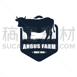模板,农场,品牌名称,母牛,黑安格斯牛,农业,商务,清新,食品,设计