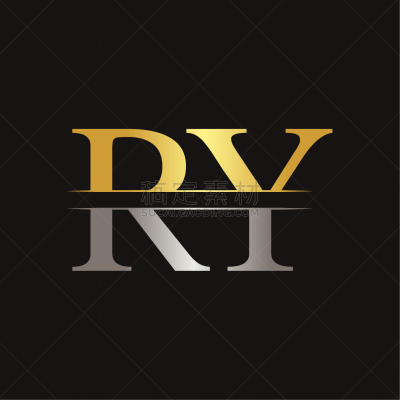 abstract letter ry logo design template creative