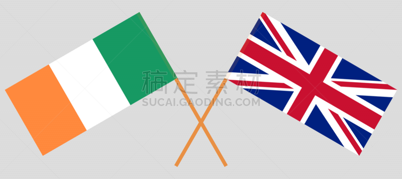 爱尔兰共和国,非凡的,英格兰,横越,矢量