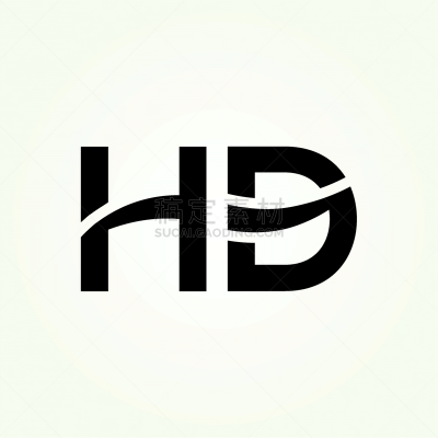 letter hd logo design linked template with black