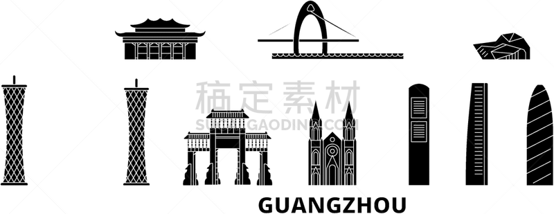 城市天际线,广州,公寓,旅途,商务,名声,黄昏,旅行,布置