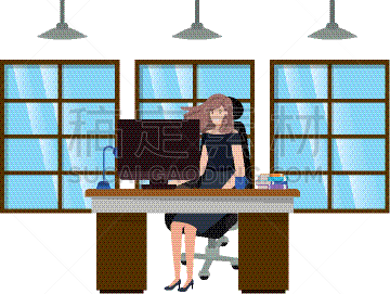 女人,办公室,头像,性格,商务,流程图,计算机,技术,工作