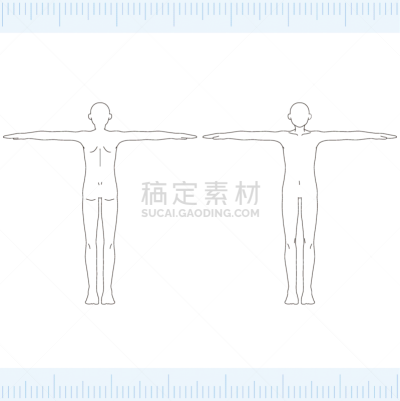 全身像,男性,健康保健,正面视角,美,线条,背景分离,除痣,医疗图,胸毛