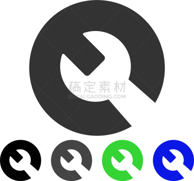 扳手,平坦的,图标,一致,技术,图像,建筑业,设备用品,联系,选择