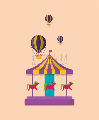 旋转类游乐,计算机图标,分离着色,红色,事件,图像,传统节日,热气球,休闲