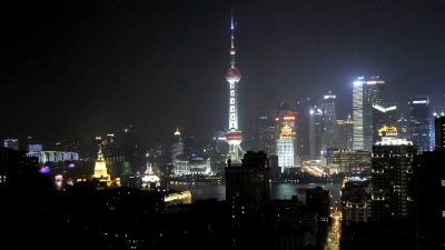 梦幻般的上海夜景