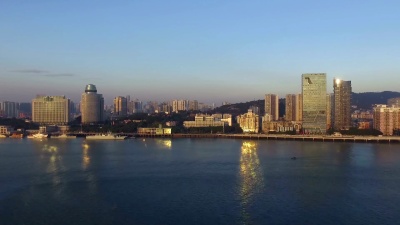中国厦门标志性海洋无人机
