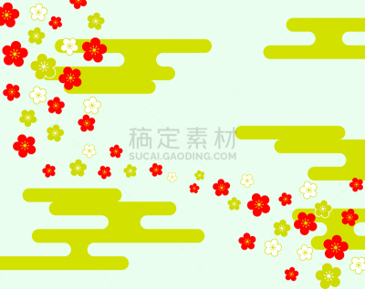 云,背景,材料,李子,传统,华丽的,美术工艺,华贵,边框,新年前夕