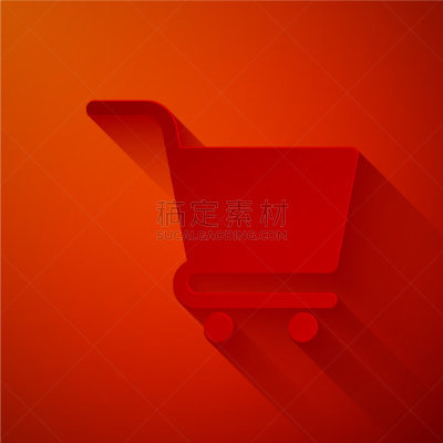 纸,分离着色,红色,购物车,计算机图标,横截面,商务,篮子,折纸工艺,电子邮件