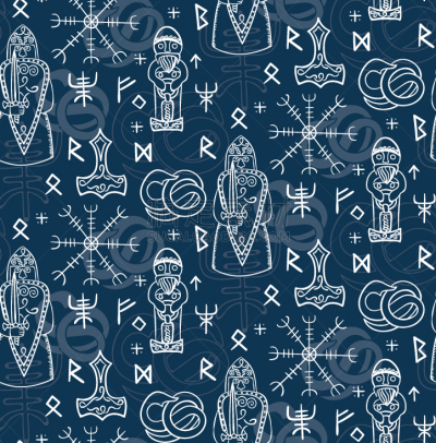 式样,神符,中世纪时代,矢量,标志,草图,插画,抽象,重复,复古